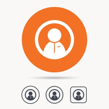 Kullanıcı simgesi. İnsan kişi işareti.