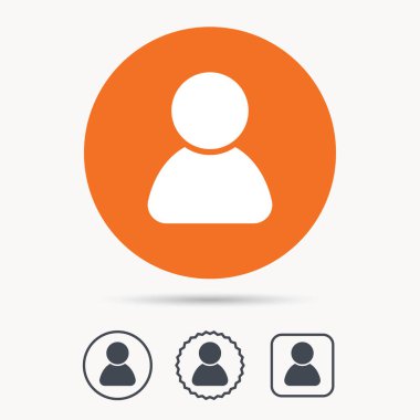 Kullanıcı simgesi. İnsan kişi işareti.