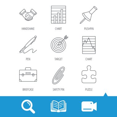 El sıkışma, graph grafikleri ve hedef simgeler.