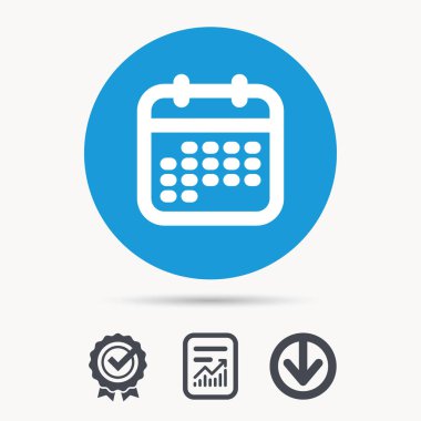 Takvim simgesini. Olaylar uyarı mektubu işareti.