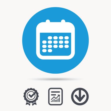 Takvim simgesini. Olaylar uyarı mektubu işareti.