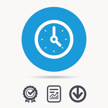 Saat simgesi. Makineyle ilgili seyretmek işareti.