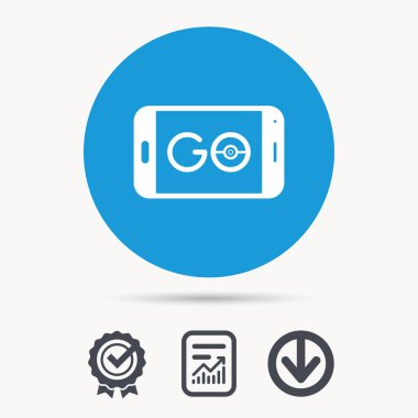 Smartphone aygıt simgesi. Sembol gitmek.