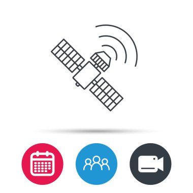 GPS simge. Uydu navigasyon işareti.