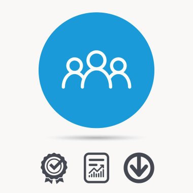 İnsanlar simgesi. Grup insanlar işareti.