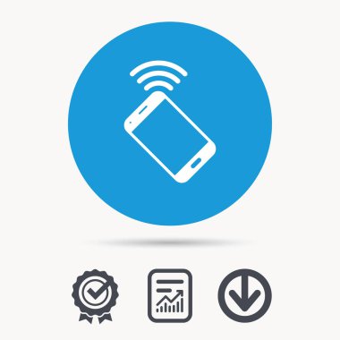 Cep telefonu simgesi. Cep telefonu iletişim.