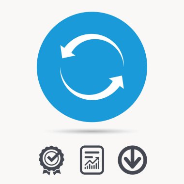 Update simgesi. Yenileme veya yineleme işareti.