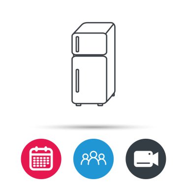 Buzdolabı simgesi. Buzdolabı işareti.