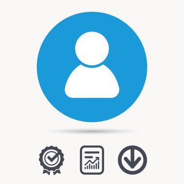 Kullanıcı simgesi. İnsan kişi işareti.