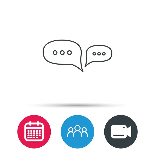 Chat icon. Comment message sign. — Stock Vector
