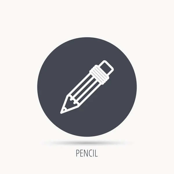 Pencil icon. Drawing tool sign. — Stock Vector