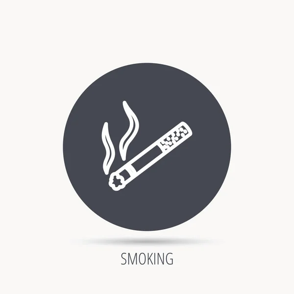 图标允许吸烟。是的烟雾信号. — 图库矢量图片