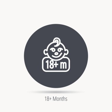 Bebek yüz simgesi. Yeni doğan çocuk işareti.