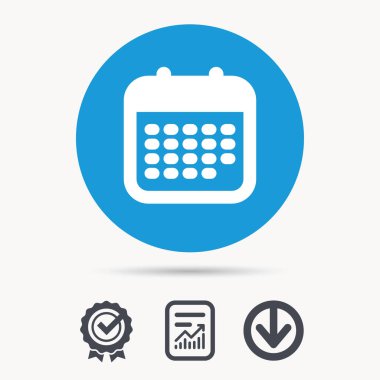 Takvim simgesini. Olaylar uyarı mektubu işareti.