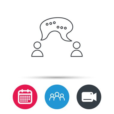 Sohbet simgesi. Yorum mesaj işareti.