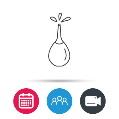 Tıbbi lavman simgesi. Lavman işareti.