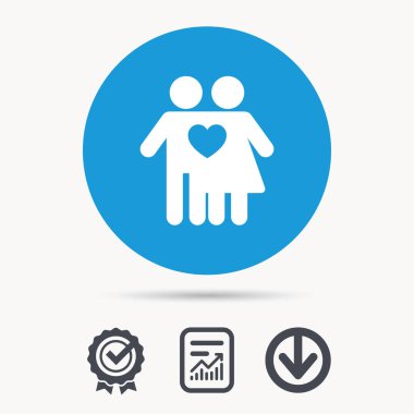 Çift simgesi tr. Geleneksel genç aile işareti.