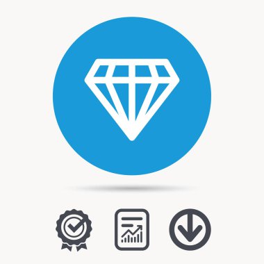 Elmas simgesi. Takı mücevher işareti.