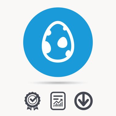 Dinozor yumurta simgesi. Doğum sembolü işareti.