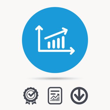 Grafik simgesi. İş analizi işareti grafik.