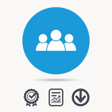 İnsanlar simgesi. Grup insanlar işareti.