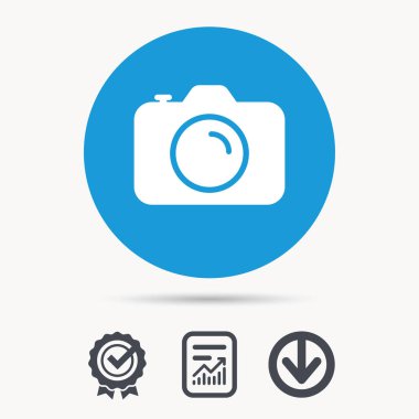 Kamera simgesi. Profesyonel photocamera işareti.