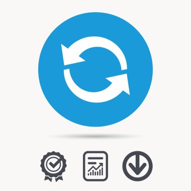 Update simgesi. Yenileme veya yineleme işareti.