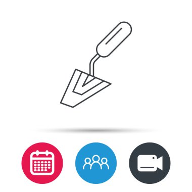 Spatula simgesi. Onarım aracı işareti bitirme.