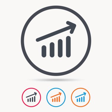 Grafik simgesi. İş analizi işareti grafik.