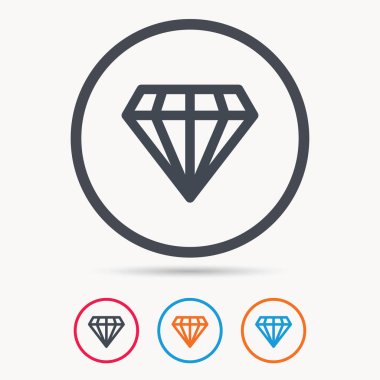 Elmas simgesi. Takı mücevher işareti.