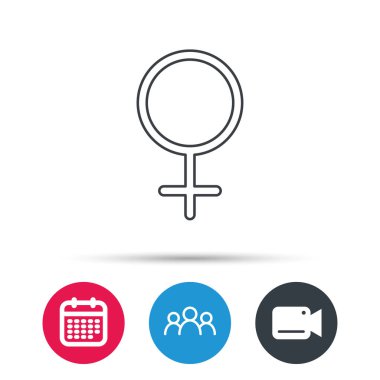 Kadın simgesi. İşareti kadınlar sex.