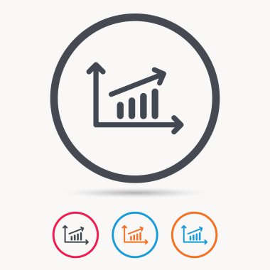 Grafik simgesi. İş analizi işareti grafik.