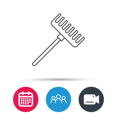 Komisyon simgesi. Bahçe ekipman işareti.