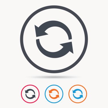 Update simgesi. Yenileme veya yineleme işareti.