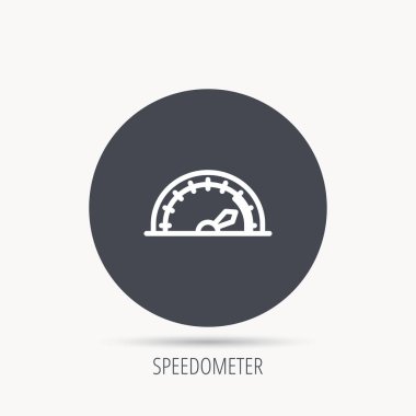 Hız göstergesi simgesi. Hız takometre oklu.