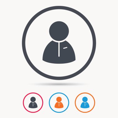 Kullanıcı simgesi. İnsan kişi işareti.