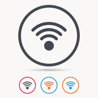 WiFi simgesi. Kablosuz Internet işareti.