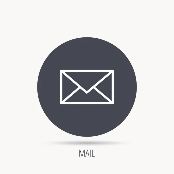 Envolvente icono de correo. Señal de correo electrónico . — Vector de stock