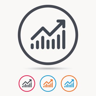 Grafik simgesi. İş analizi işareti grafik.