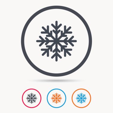 Kar tanesi simgesi. Klima işareti.