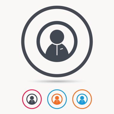 Kullanıcı simgesi. İnsan kişi işareti.