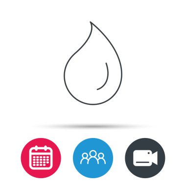 Su damla simgesi. Sıvı işareti.