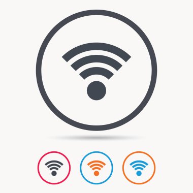 WiFi simgesi. Kablosuz Internet işareti.
