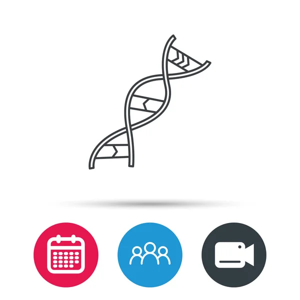 DNA icon. Genetic structure sign. — Stock Vector