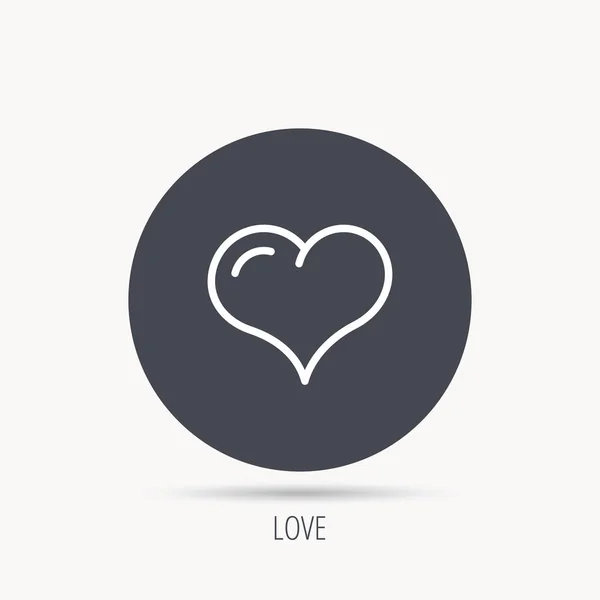 Icono del corazón amor. Signo de vida . — Archivo Imágenes Vectoriales