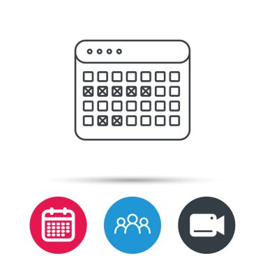 Takvim simgesini. Tatil Organizatör işareti.