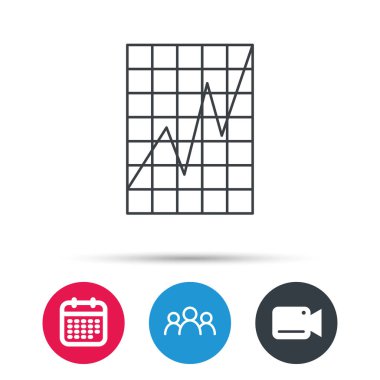 Grafik simgesini. Grafik diyagramı işareti.