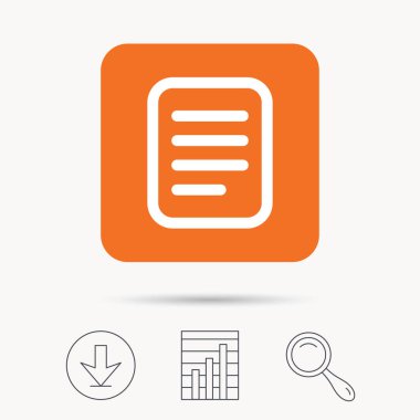 Dosya simgesi. Belge sayfa işareti.