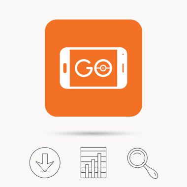 Smartphone aygıt simgesi. Sembol gitmek.