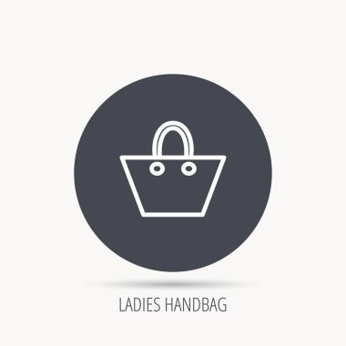 Bayanlar çanta simgesi. Elegance kadın Aksesuar.
